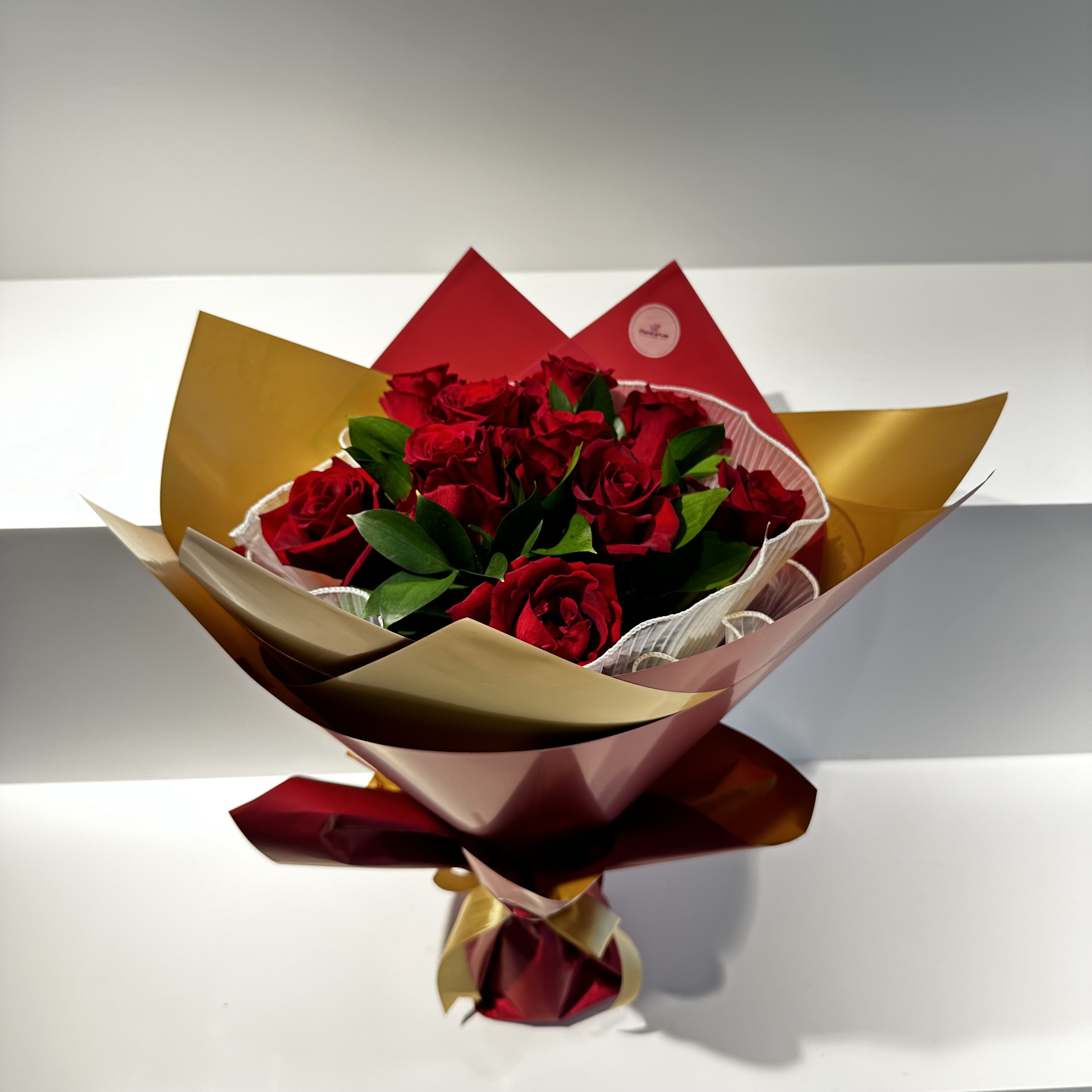 Ten Red Roses Bouquet