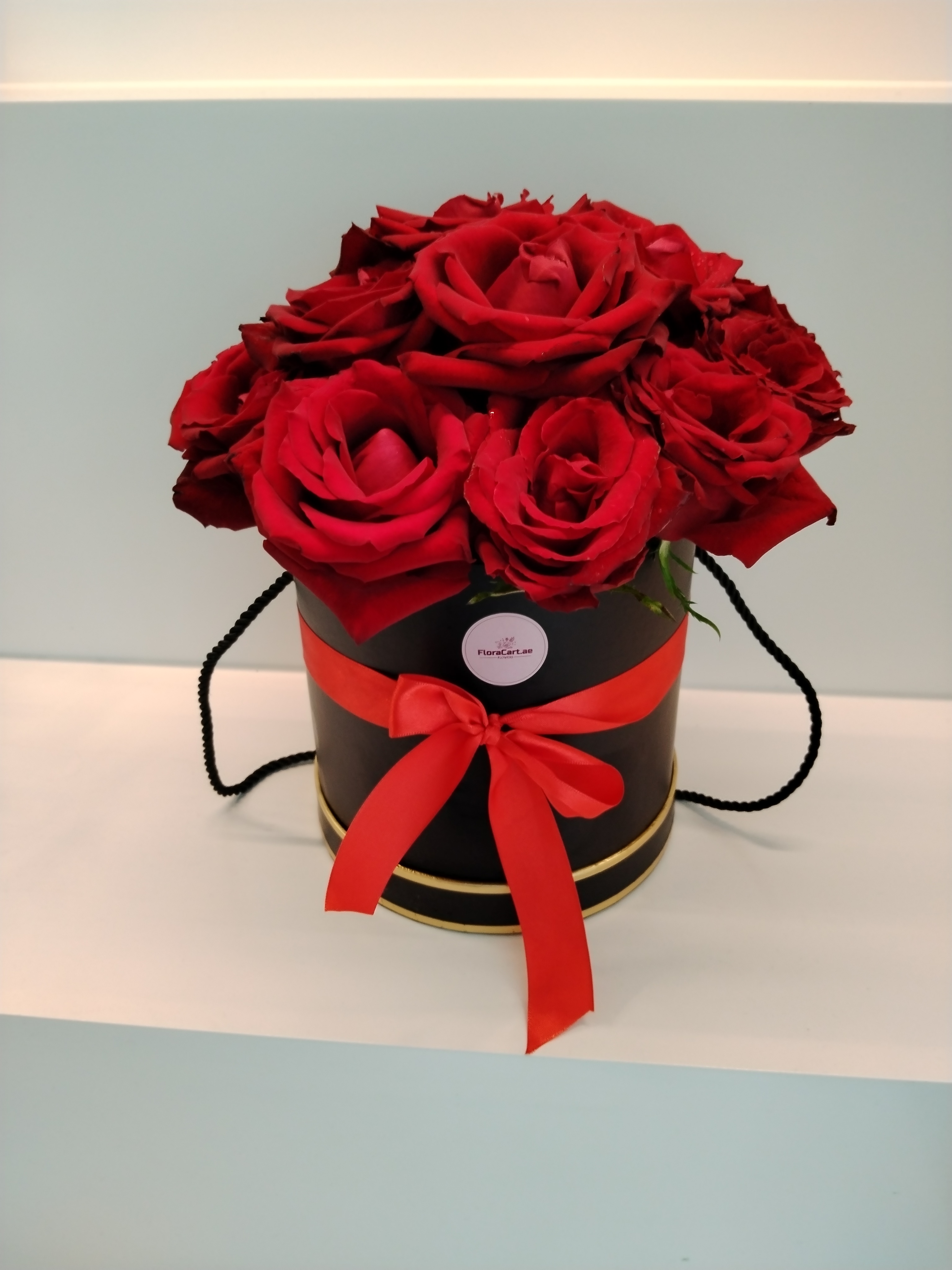 Red Roses in Black Box