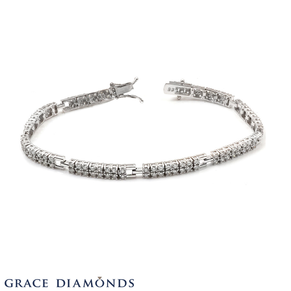 4 Prong Diamond Bracelets